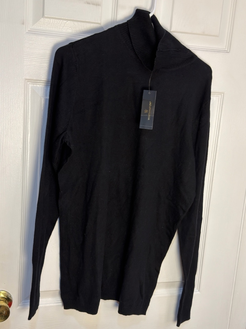 Worthington assortment Black/ red Turtleneck Sweater and black cardigan XLT